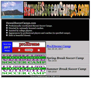 Tablet Screenshot of hawaiisoccercamps.com